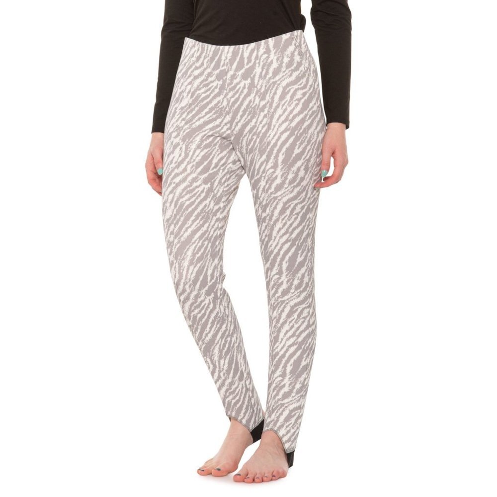 NEW $595 BOGNER ELAINE SKI PANTS! 4 or 6 Long  CREME & GRAY ZEBRA PRINT  TRETCH